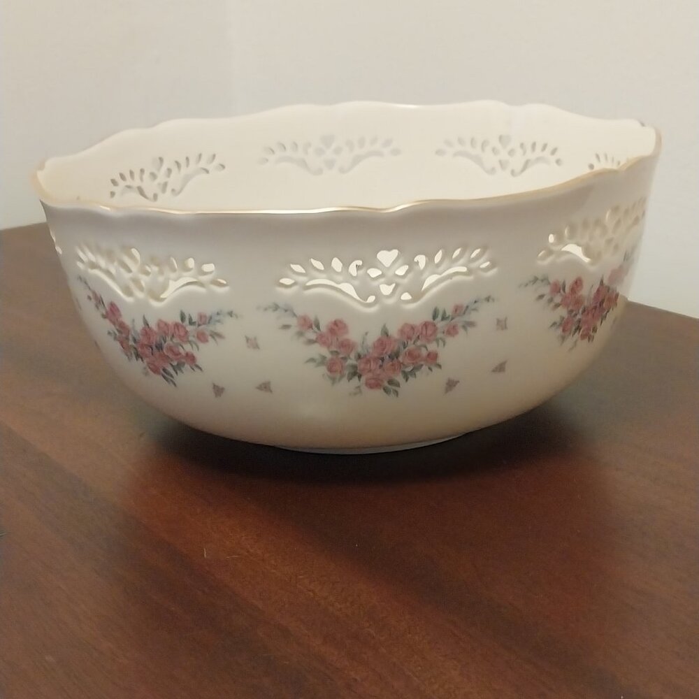 Lenox floral garden porcelain bowl
